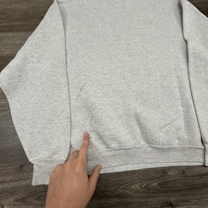 Vintage Disney Mickey Mouse Sweatshirt Mens Large Gray Graphic Fleece 90s USA image 10