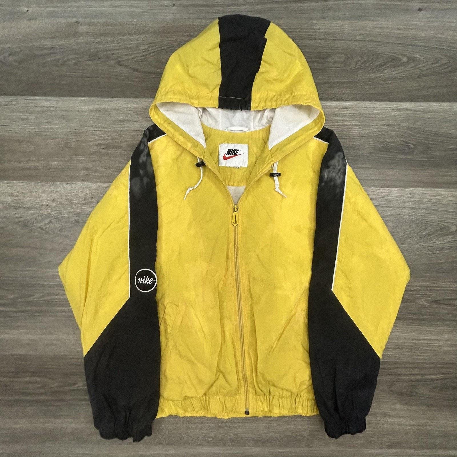 vintage yellow nike windbreaker