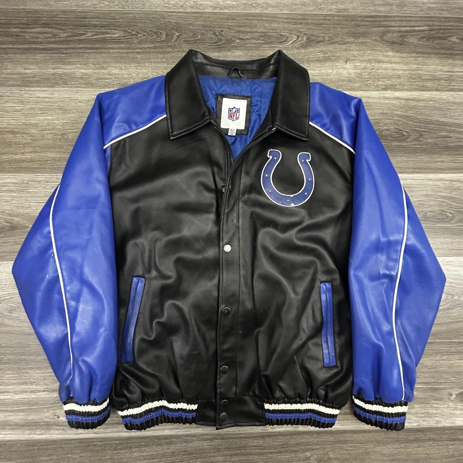 90s Vintage NFL COLTS レザージャケット Vintage Colts Jacket Mens - Etsy