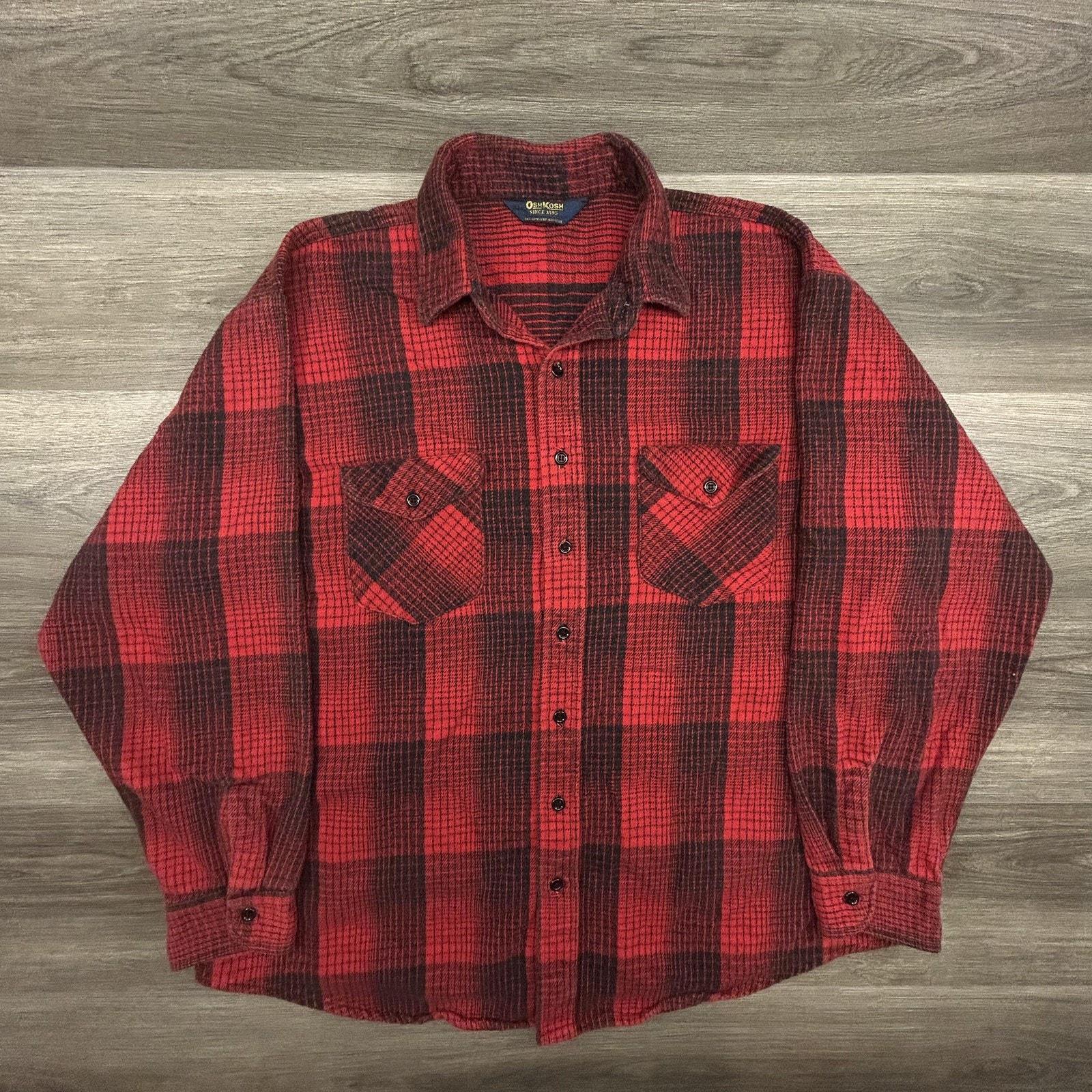 Chemise Homme Vintage à Carreaux Rouge/Blanc - Marque Full Circle - Taille XL - Manches Courtes - Années 90