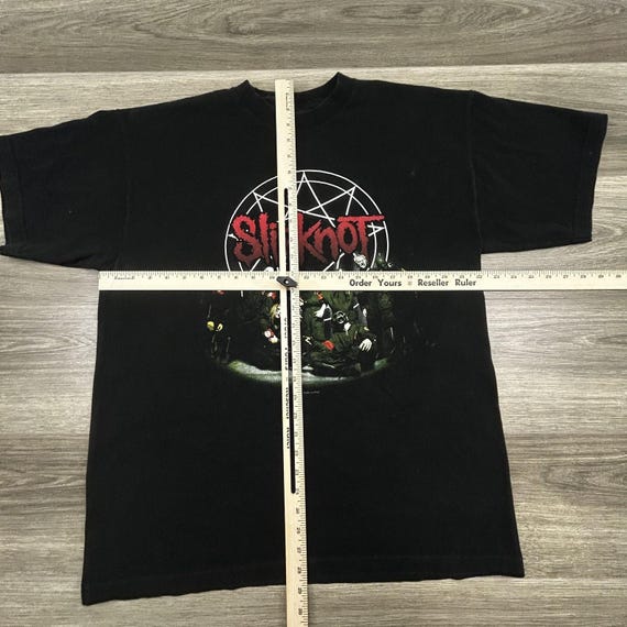 Vintage Slipknot Shirt Mens XL Black 2001 Pentagram IOWA Double