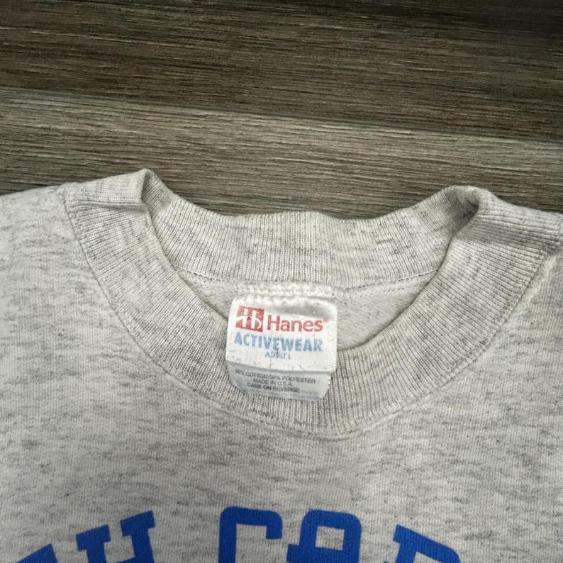 Vintage North Carolina Tar Heels Sweatshirt Mens Large Gray Hanes Basketball 90s image 6