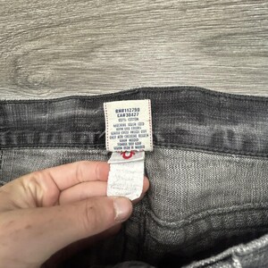 Vintage True Religion Ricky Jeans heren 36 x 32 grijs ontspannen bootcut houtskool VS afbeelding 9