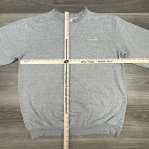 Sudadera vintage Carhartt para hombre, grande, gris, cuello redondo, logotipo bordado imagen 5