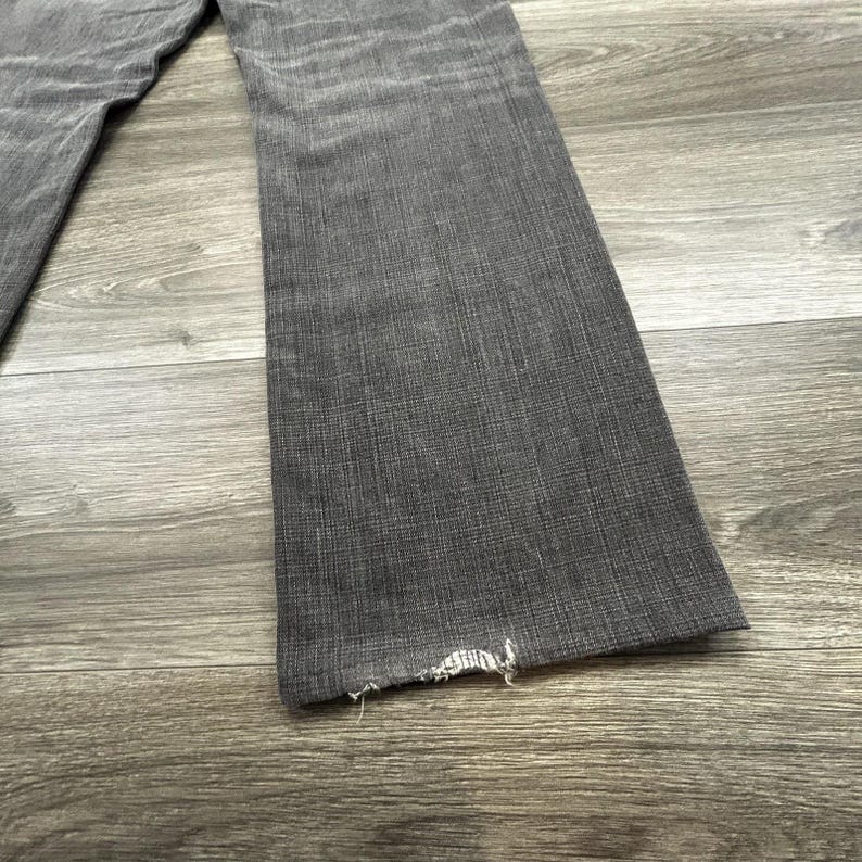 Vintage True Religion Ricky Jeans heren 36 x 32 grijs ontspannen bootcut houtskool VS afbeelding 6