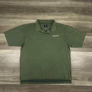Vintage Nike Golf Polo Shirt Mens Large Green Heineken Dri-FIT Beer Logo 90s image 2
