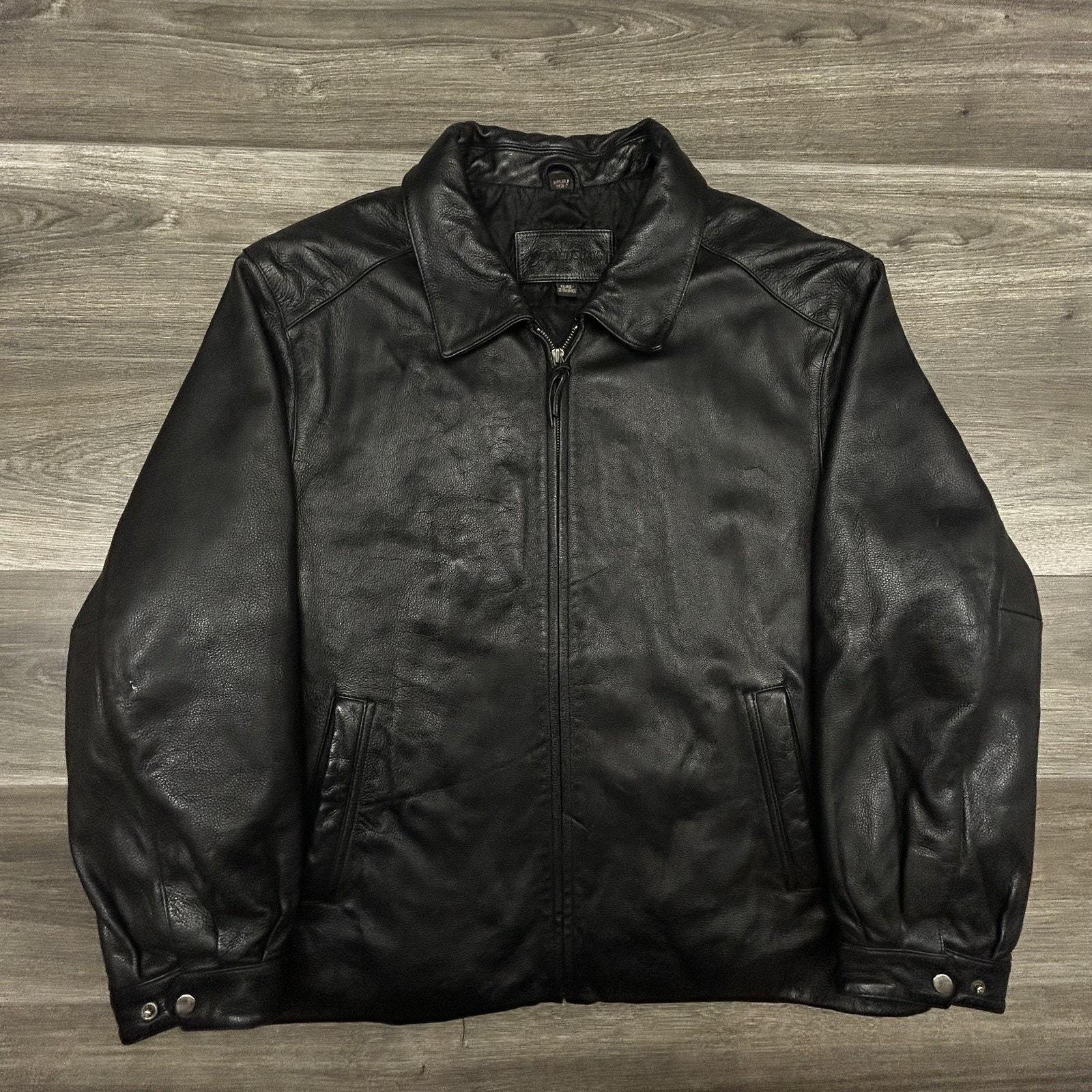 Special✨90s st john’s bay leather jacket 希少】90s ST JOHN'S BAY Leather Jacket XL - メルカリ