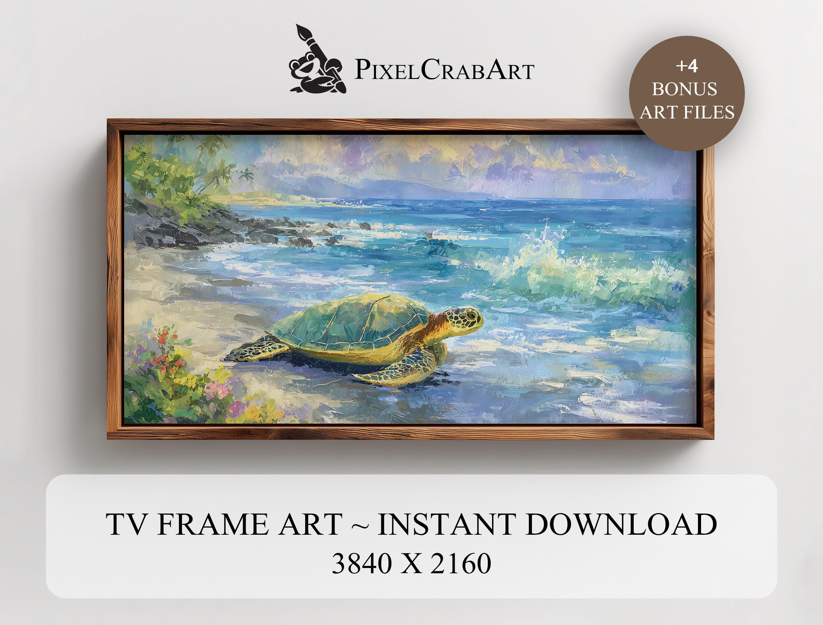 Hawaiian honu painting - Etsy 日本