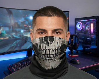 Tactical Skull Neck Gaiter | Ultimate Gamer Face Mask | Military Cosplay Balaclava