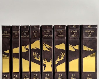 Trono de Cristal - Serie TOG - Ediciones de coleccionista personalizadas con encuadernación en piel - Sarah J. Maas