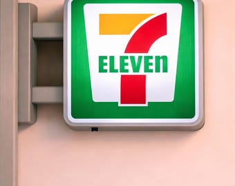 7Eleven LED-koelkastmagneet – Japans gemakswinkel-lichtreclamebord, lichtgevende Konbini-koelkastmagneet, Japanse esthetische decoratie