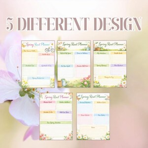 Spring Home Reset PDF, instant download cleaning planner, seasonal organization checklist