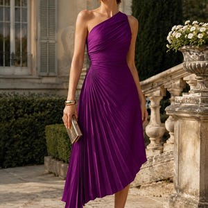 Asymmetrical Dress for Wedding Guest - Etsy