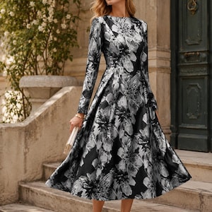 romantic fall dresses Imbas Burgundy Dress - Folklore-Inspired Autumn Dress Small