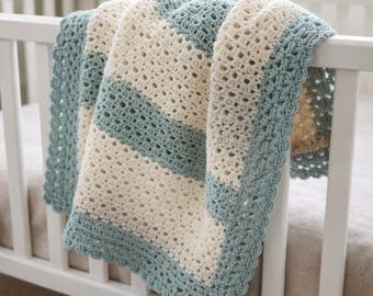 Simple Baby Crochet Blanket (PDF Download)