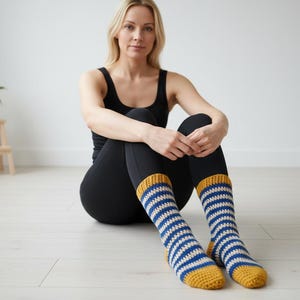 Cozy Crochet Socks Pattern Warm Slipper Socks Tutorial (PDF Download)