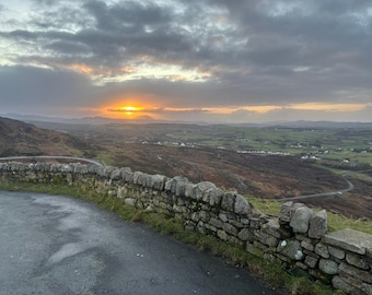 Donegal Ireland Sunrise Print, Irish Landscape Wall Art, Wild Atlantic Way Photography, Rustic Cottage Decor, Digital Download