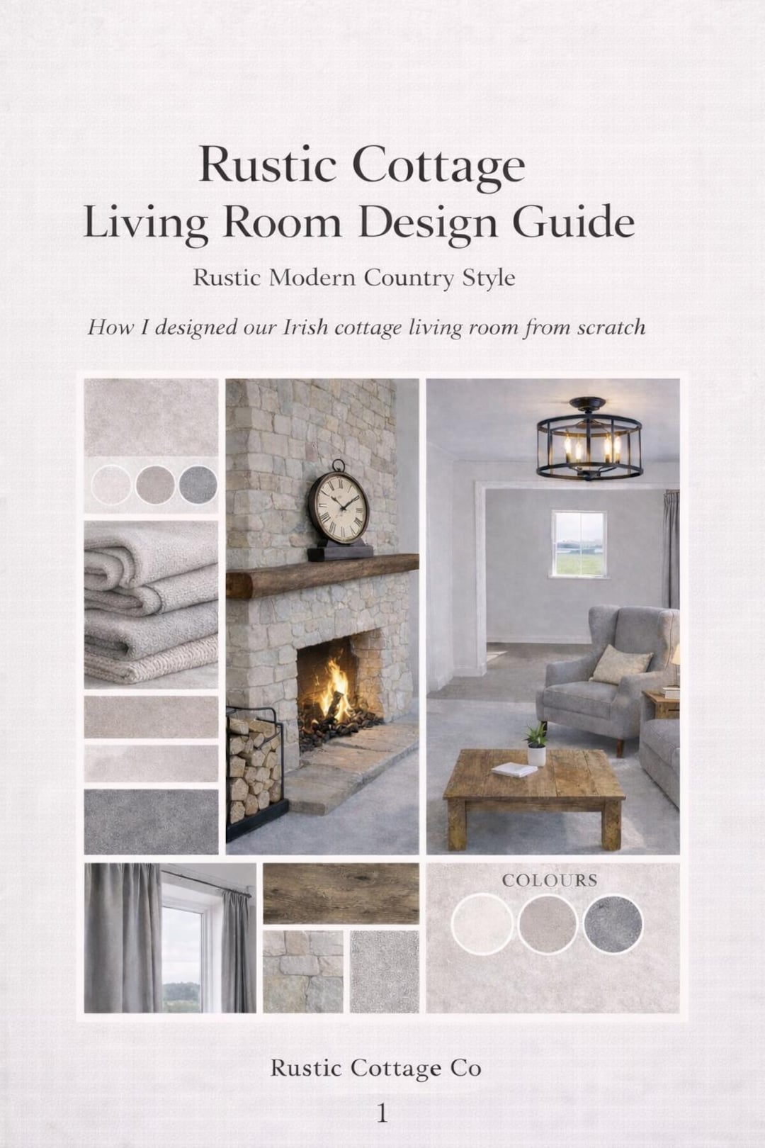 Rustic Cottage Living Room Design Guide PDF | Irish Cottage Interior ...
