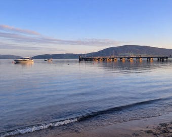 Mulroy Bay Donegal Ireland Print, Irish Coastal Wall Art, Donegal Pier Photography, Calm Ocean Landscape, Ireland Wall Decor Gift