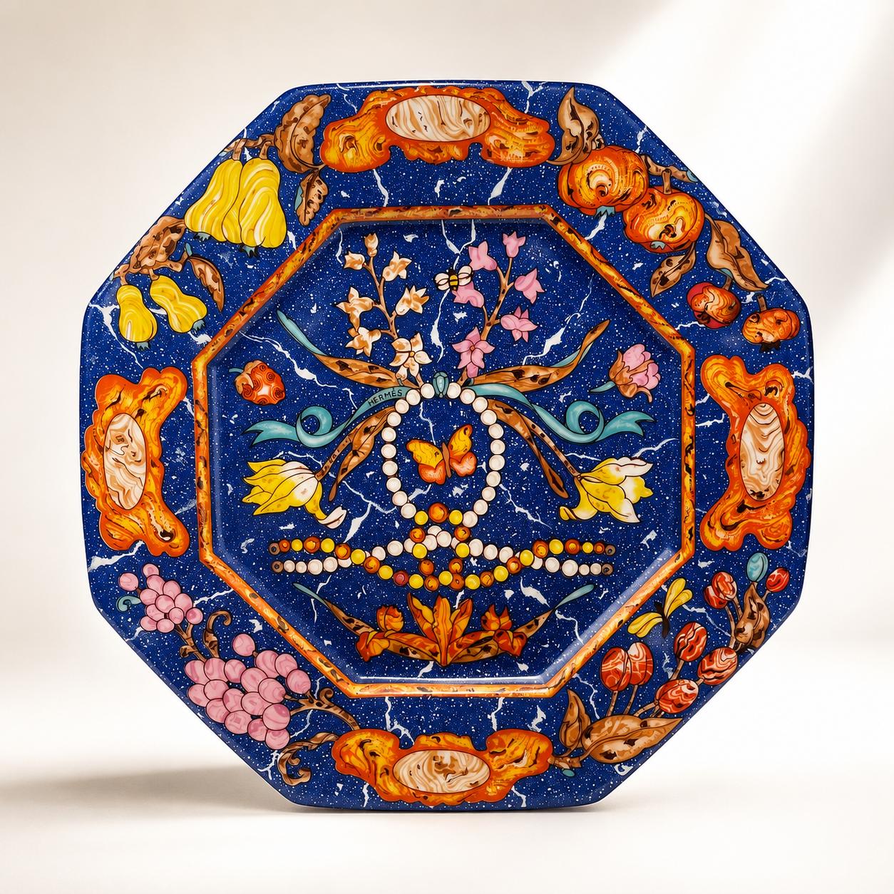 HERMES 八角形磁器プレート　2枚 Vintage Hermes Plates - Etsy