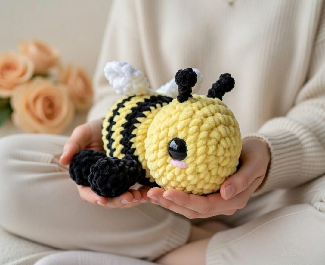 Bumblebee Crochet Pattern, Amigurumi Mini Bee Digital PDF Step-by-step ...