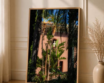 Marbella Golf Club Garden Photo Print, Mediterranean Wall Art, European Garden