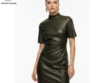 massimo dutti leather dress Massimo Dutti Women's Brown Goat Suede Leather Dress Sleeveless Pockets  Lined S