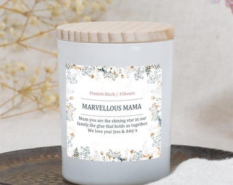 Mother's Day Gift - Marvellous Mama Personalised Candle- Personalised Gifts