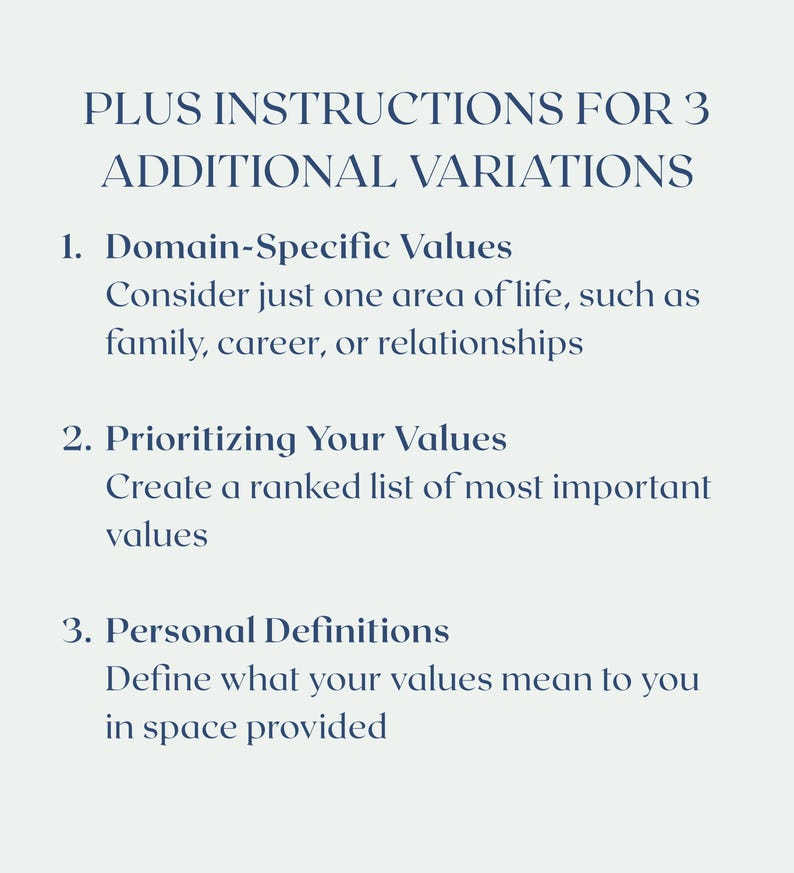 Values Cards Sort Printable Activity, Therapist-created Values ...