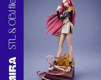 Watch Kpop Demon STL File – Dark Idol 3D Print Model – Anime K-Pop Hunter Girl Figure STL for Resin & FDM Printing