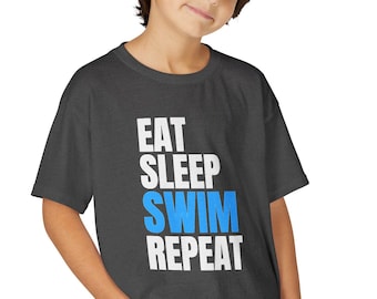 Kids Swim Tee | Eat Sleep Swim Repeat Graphic Shirt