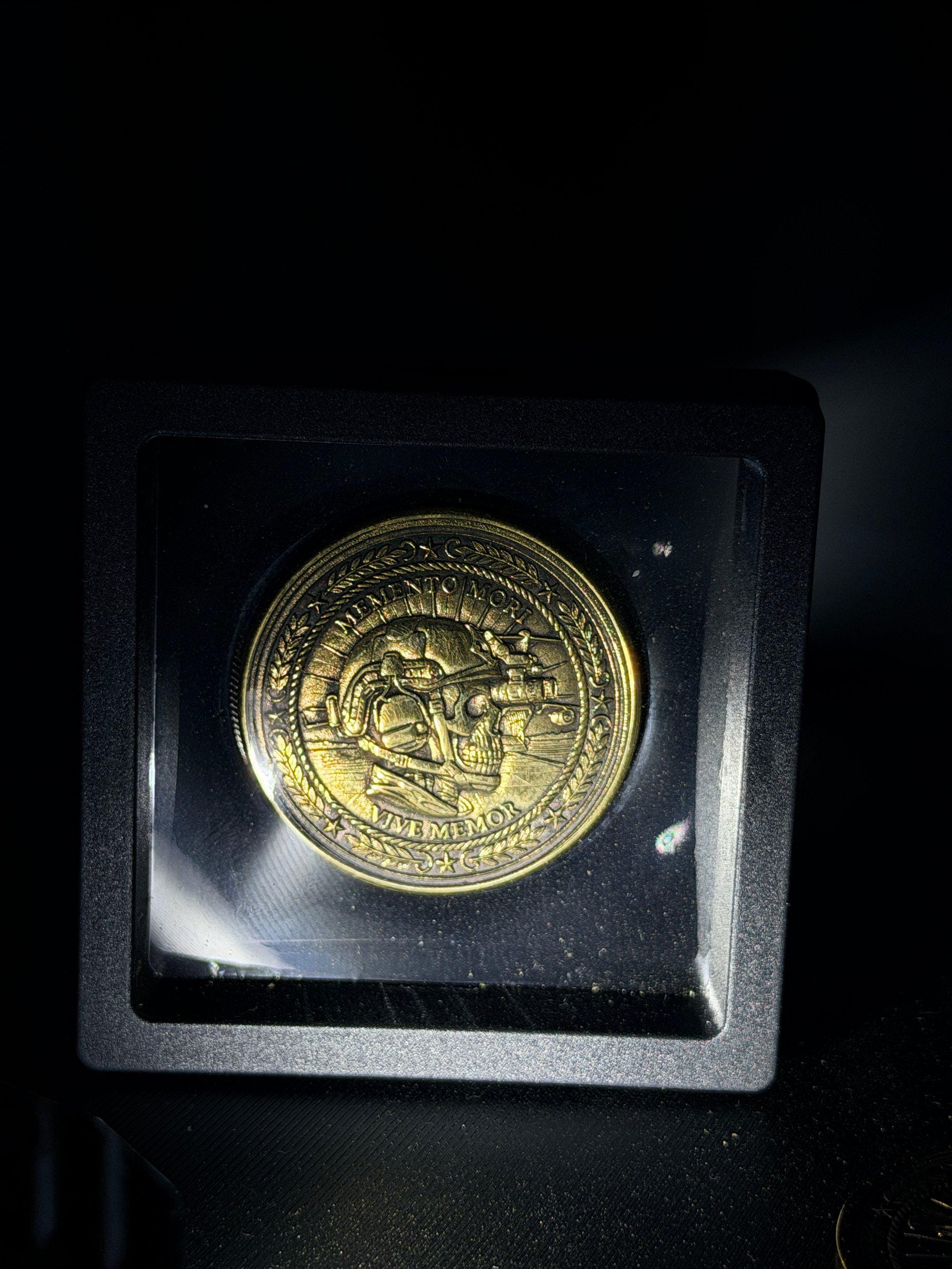 Spec Ops Skull Brass Coin – Deep Engraved Special Forces Skull ...