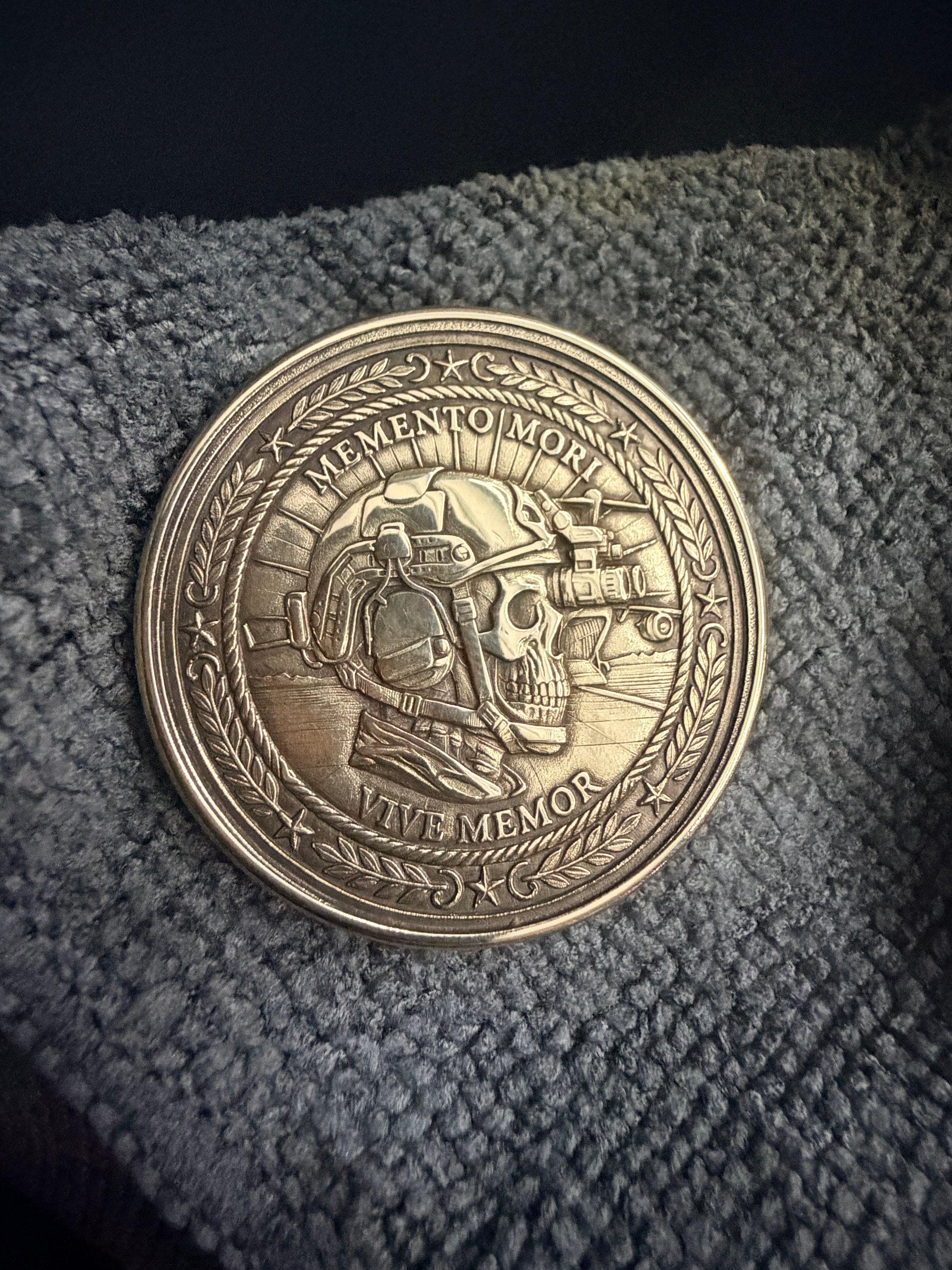 Spec Ops Skull Brass Coin – Deep Engraved Special Forces Skull ...