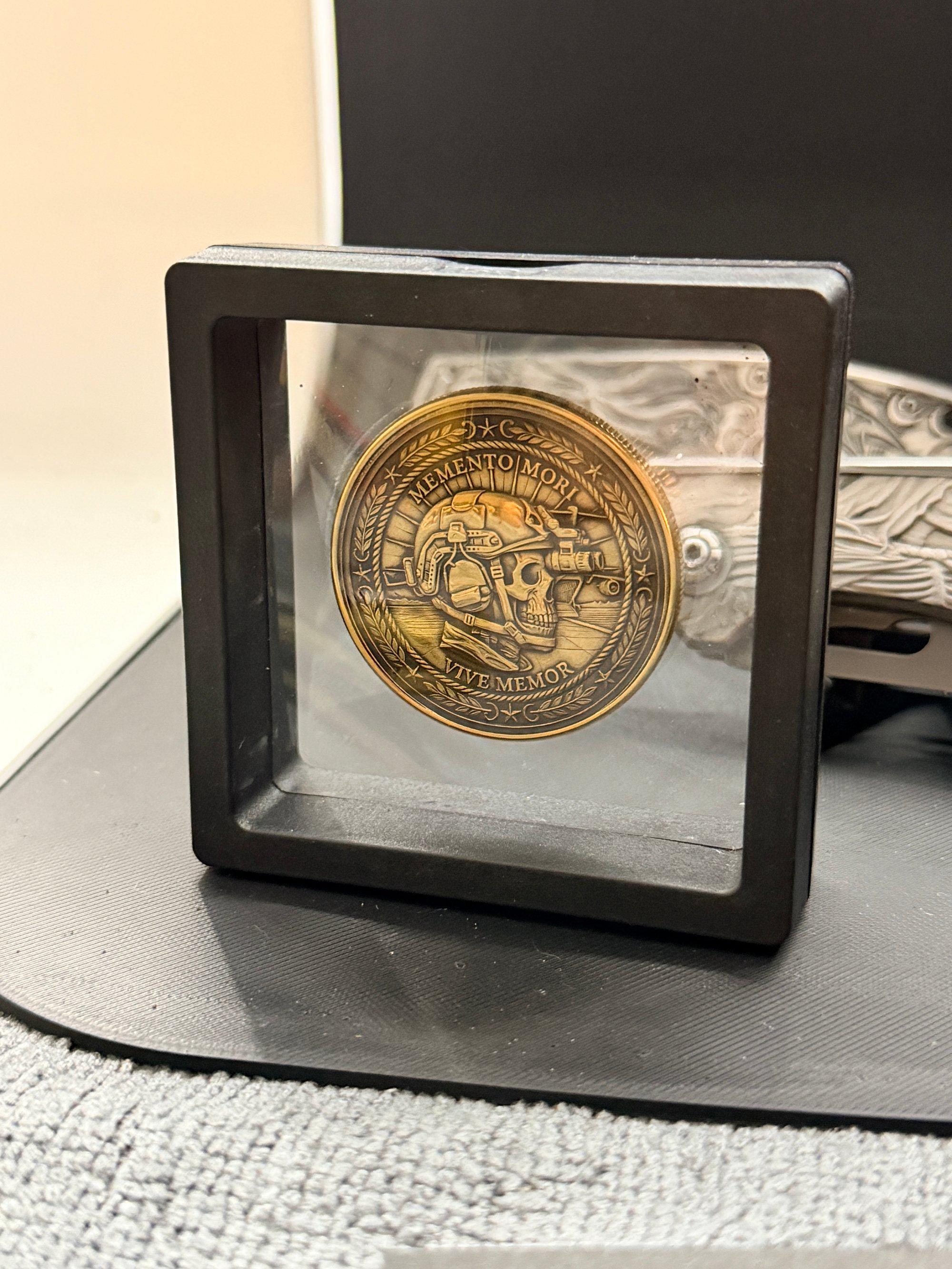 Spec Ops Skull Brass Coin – Deep Engraved Special Forces Skull ...