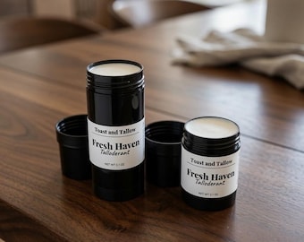 Tallow-Deodorant (Talloderant)| Grass-Fed | Magnesium Zinc | Lavender Lemongrass EO’s | Natural Aluminum Free | Baking Soda free