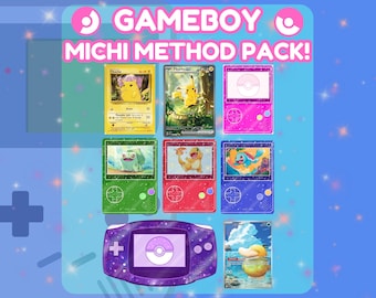 Gameboy Michi Method Style Binder Printables with Card Sleeve Inserts! | Digital Download