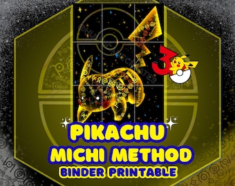 Pikachu 30th Anniversary Binder Printable - Michi Method Style - [NO AI USED] - (Digital Download)