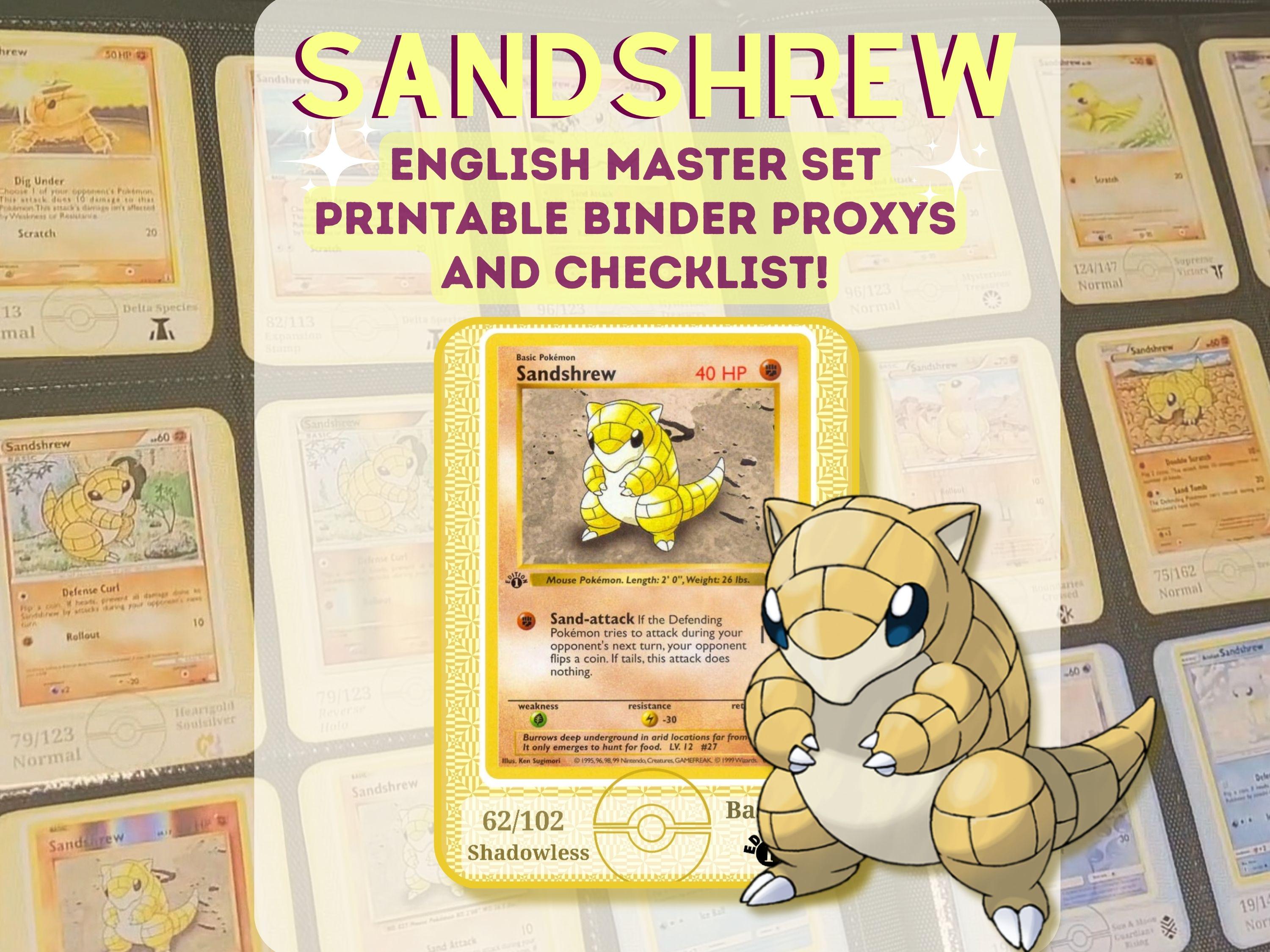 1999 sandshrew pokemon card value Graded: 1st Edition 62/102 Base Set (1999) PSA 10 Double Infinity Gaming your opponent flips a coin Sandshrew Prices | Sandshrew List