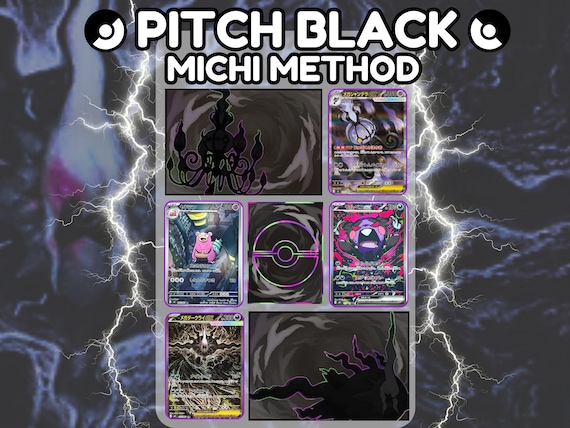 Pitch Black (Abyss Eye) Michi Method Printable TCG Binder Pocket Flare | Digital Download