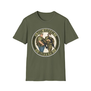 The Green Buffets rolig taktisk parodi-T-shirt | Militär humor grafisk t-shirt | Meal Team Six | Gravy Seals