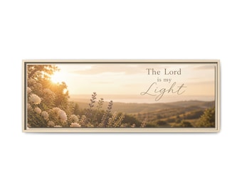 O Senhor é a minha luz - Quadro decorativo em tela com paisagem