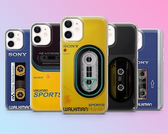 Retro Walkman-telefoonhoesje Vintage Tape Cassette Cover voor iPhone 17Pro, 16, 15, 14, 13, 12, Samsung S26, S25, S24, S23, A17, A57, A37 Pixel 10,9