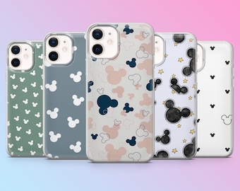 Disney patroon telefoonhoesje Mickey Minnie Cover voor iPhone 17Pro, 16, 15, 14, 13, 12, Samsung S26, S25, S24, S23, A17, A57, A37 Pixel 10, 9