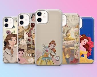 Belle telefoonhoesje Beauty an the Beasts Disney Cover voor iPhone 17Pro, 16, 15, 14, 13, 12, Samsung S26, S25, S24, S23, A17, A57, A37 Pixel 10,9