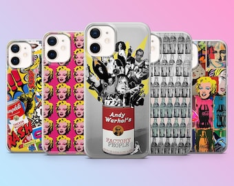 Andy Warhool Telefoonhoesje Pop Art Artist Cover voor iPhone 17Pro, 16, 15, 14, 13, 12, Samsung S26, S25, S24, S23, A17, A57, A37 Pixel 10,9