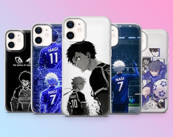 Isagi Nagi telefoonhoesje blauw slot anime hoes voor iPhone 17Pro, 16, 15, 14, 13, 12, Samsung S26, S25, S24, S23, A17, A57, A37 Pixel 10, 9