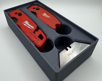 Gridfinity Insert for Milwaukee Fastback Knives – 3D Printable Organizer Tray (STL File)