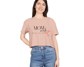 Mom Mode - Women's Crop Tee