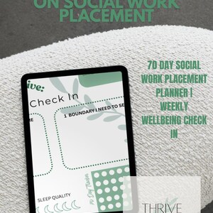 70 Day Social Work Placement Planner for Social Work Students