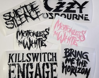 Custom Band logos | Permanent vinyl decals | Customized
